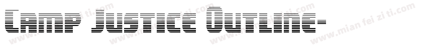 Camp Justice Outline字体转换